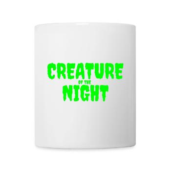 Kreatur der Nacht Horror Text - Tasse - Weiß - Vorne