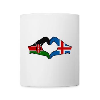 Kenya Island Hands Heart Shape - Mug - white - Front