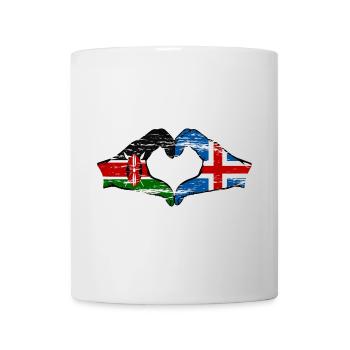 Kenya Island Hands Heart Shape Used - Mug - white - Front