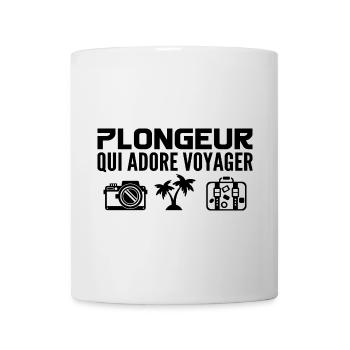 Voyageurs & Plongeurs : Passion & Découverte - Mug blanc - blanc - Devant