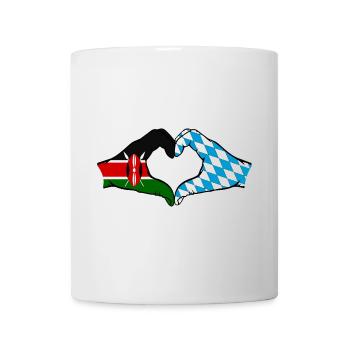 Kenya Bavaria Hands Heart Shape - Mug - white - Front