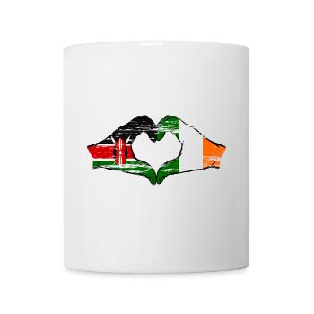 Kenya Ireland Hands Heart Shape Used - Mug - white - Front