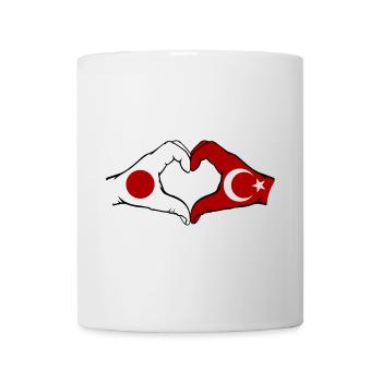 Japan Turkey Hands Heart Shape - Mug - white - Front