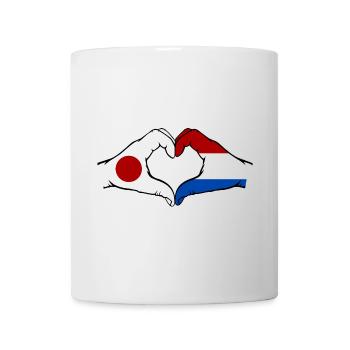 Japan Holland Hands Heart Shape - Mug - white - Front