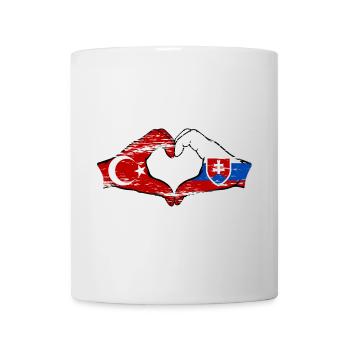 Turkey Slovakia Hands Heart Shape Used - Mug - white - Front