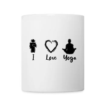 Yoga Amour - Mug blanc - blanc - Devant