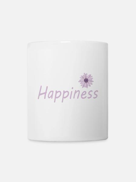 HAPPINESS - Tasse - Weiß