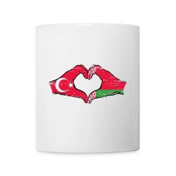 Türkei Belarus Flagge Hände Herzform used - Tasse - Weiß - Vorne
