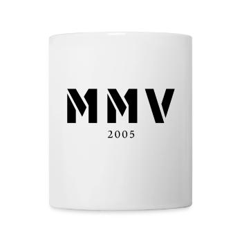 Römische Zahl Geburtsjahr Made in 2005 - Tasse - Weiß - Vorne