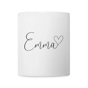 Emma Last Name First Name Girl - Mug - white - Front
