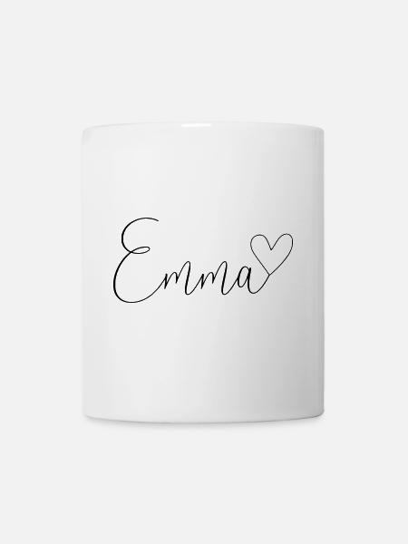 Emma Nom Prénom Fille - Mug blanc - blanc