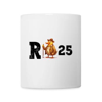 Rente 2025 Ente Rentner Rentnerin Ruhestand Lustig - Tasse - Weiß - Vorne
