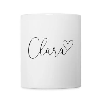 Clara Nom Prénom Fille - Mug blanc - blanc - Devant