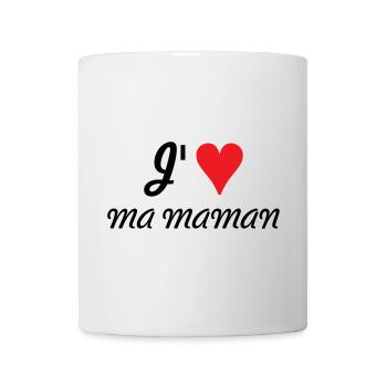 J'aime ma maman - Fête des Mères - Mug blanc - blanc - Devant