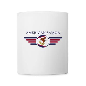American Samoa, Elegance Style Design T-Shirt - Mug - white - Front
