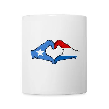 Somalia Holland Flag Hands Heart Shape - Mug - white - Front