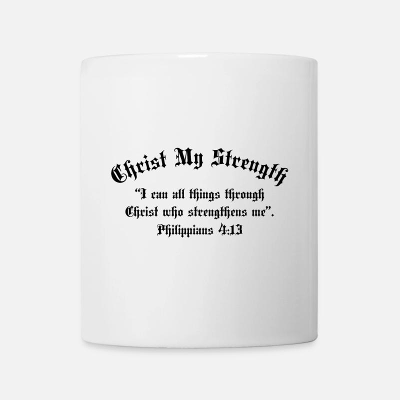Christus, meine Kraft - Tasse - Weiß