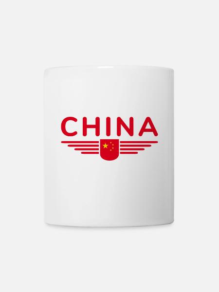 Ich liebe China, Design T-Shirt Outfit - Tasse - Weiß