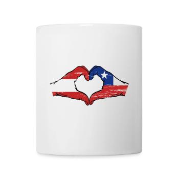 Österreich Chile Flagge Hände Herzform used - Tasse - Weiß - Vorne