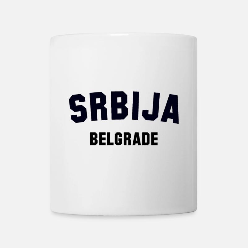 BELGRADE, Serbie, Serbie - Mug blanc - blanc