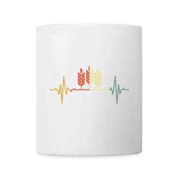 Un cœur bat pour le blé - Mug blanc - blanc - Devant