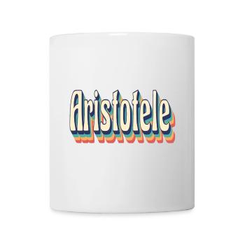 Vintage Retro Aristoteles T-Shirt Geschenk - Tasse - Weiß - Vorne