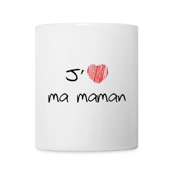J'aime ma maman - Fête des Mères - Mug blanc - blanc - Devant