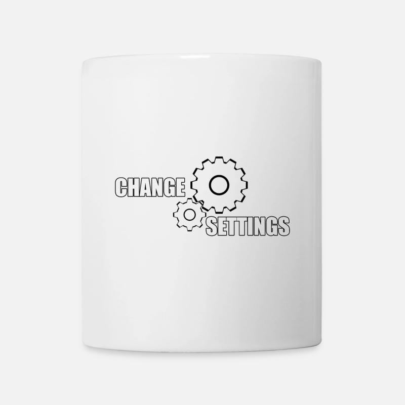MODIFIER LES PARAMÈTRES - Mug blanc - blanc