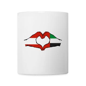 Österreich Vereinigte Arabische Emirate Flagge - Tasse - Weiß - Vorne