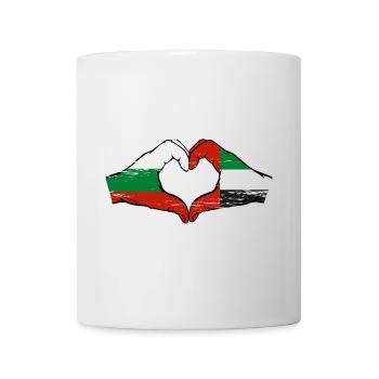 Bulgaria United Arab Emirates Flag Heart - Mug - white - Front