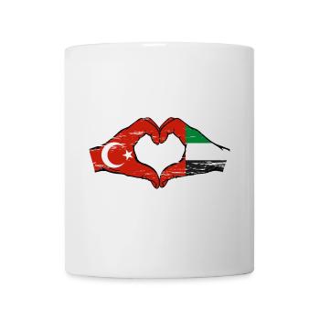 Turkey United Arab Emirates Heart - Mug - white - Front