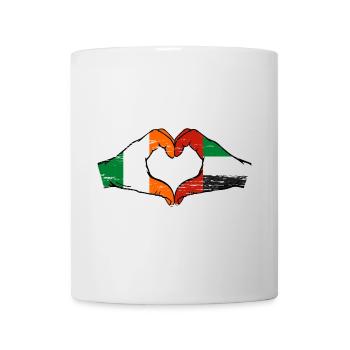 Irlande, Émirats arabes unis, Cœur - Mug blanc - blanc - Devant