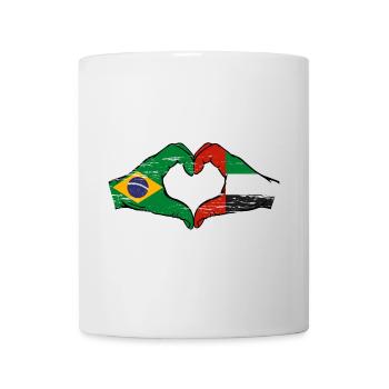 Brasilien Vereinigte Arabische Emirate Herz - Tasse - Weiß - Vorne
