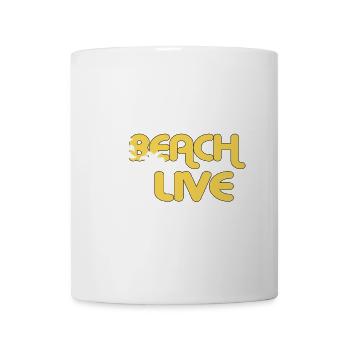 BEACH LIVE - Tasse - Weiß - Vorne