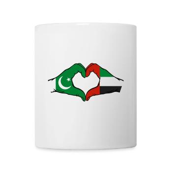 Pakistan United Arab Emirates Heart - Mug - white - Front