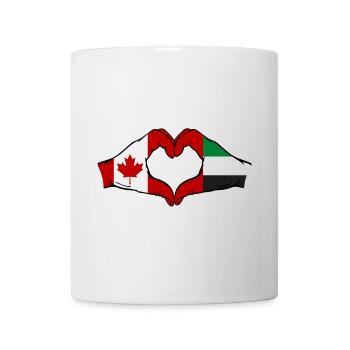 Kanada Vereinigte Arabische Emirate Herz - Tasse - Weiß - Vorne