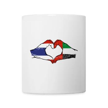Thaïlande Émirats arabes unis Cœur - Mug blanc - blanc - Devant