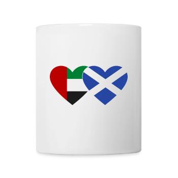 Vereinigte Arabische Emirate Schottland Flagge - Tasse - Weiß - Vorne