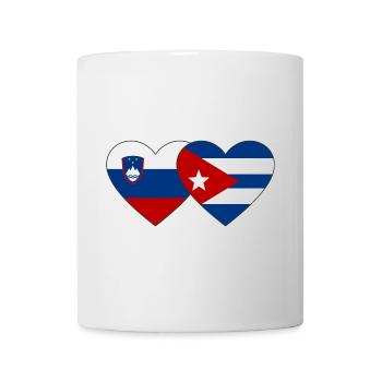 Slowenien Kuba Flagge Herz - Tasse - Weiß - Vorne