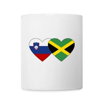 Slowenien Jamaika Flagge Herz - Tasse - Weiß - Vorne