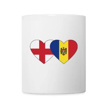 England Moldau Flagge Herz - Tasse - Weiß - Vorne