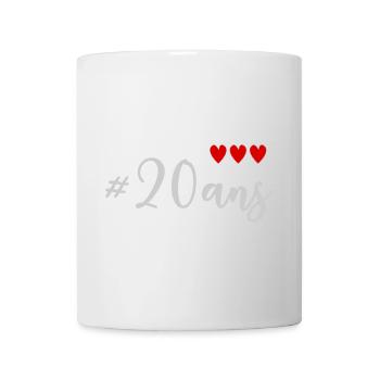 20. 20th ANNIVERSARY. 20 YEARS ANNIVERSARY. 20 YEARS. - Mug - white - Front