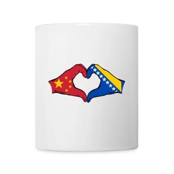China Bosnia Flag Hands Heart Shape - Mug - white - Front