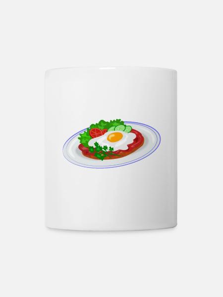 Traditionelles Englisches Frühstück - Tasse - Weiß
