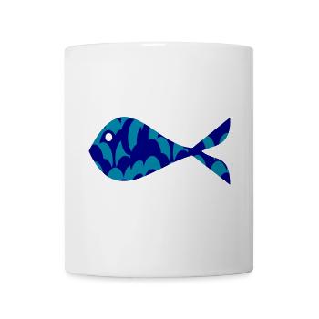 POISSON. MEMOIRE. SARDINE. POISSON D'AVRIL. MER - Mug blanc - blanc - Devant