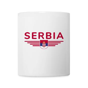 Design Serbie – Fierté et passion - Mug blanc - blanc - Devant