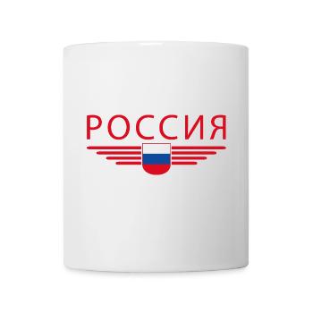 Russland T-Shirt – Stolz und Tradition - Tasse - Weiß - Vorne