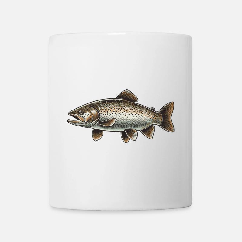 Truite - Mug blanc - blanc