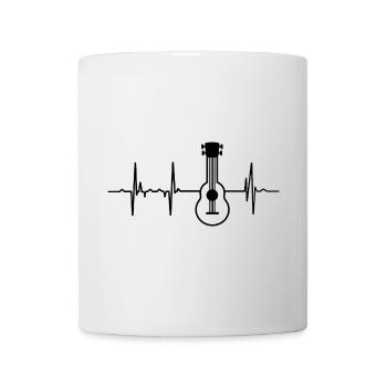 Herzschlag Ukulele Spieler - Tasse - Weiß - Vorne