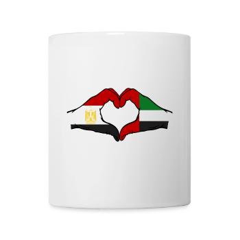 Egypt United Arab Emirates Flag - Mug - white - Front